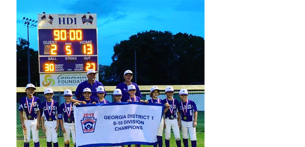 Cartersville 2019 8-10 Division Champions